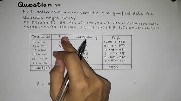 Lecture7: Arithmetic mean | Measure of central tendency