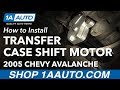 How to Install Replace Transfer Case Shift Motor 2003-07 Chevy Avalanche