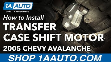 How to Install Replace Transfer Case Shift Motor 2003-07 Chevy Avalanche