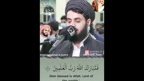 Raad Al kurdi Whatsapp status _ سورة غافر الشيخ رعد بن محمد الکردى