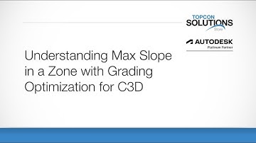 Grading Optimization: Understanding Max Zone Slope Abstract Example with  Civil 3D