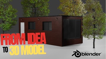 Building a Modern Tiny House in Blender | 3D Design Timelapse