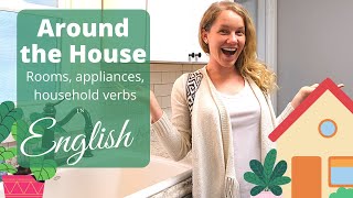 Around the House | Rooms, Appliances, and Household Verbs for English Learners screenshot 2