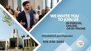 New Ways to Participate in Glendale City Council Meetings - SB 707 Tutorial