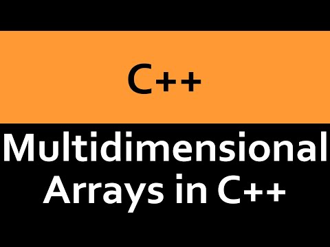 Multidimensional Arrays in C++