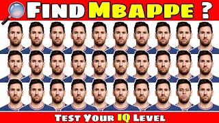 Find Mbappe and Ronaldo🔎 Easy to Hard Football Quiz Challenge | Guess the Player ? ⚽ Quiz 2023