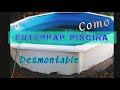 Como enterrar piscina desmontable fácil y económico