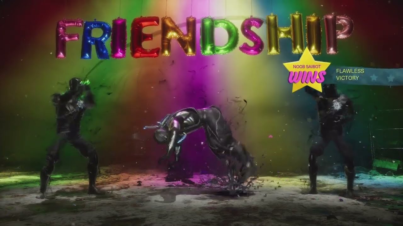 MK11 All Noob Saibot Brutalities, Fatalities,Friendship,  Krushing blows and Ending