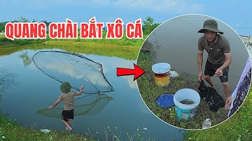 Quăng Chài Bắt Cá Một Phát – Đầy Xô Cá Rô Phi - Mang Về Chiên Giòn Ngon Bá Cháy