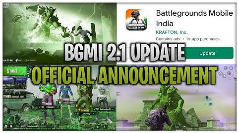 😎Bgmi 2.1 Update Official Announcement | Bgmi 2.1 Update Release Date & Time | Bgmi 2.1 Update Delay