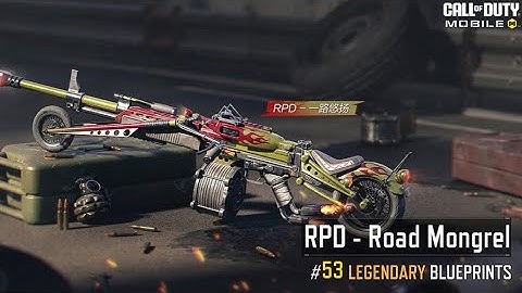 Free Legendary Gun RPD Road Mongrel CoD Mobile Call of Duty