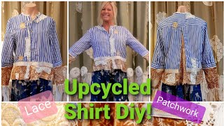 How to upcycle a patchwork top. Easy sewing tutorial.