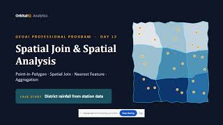 Day 13 | Spatial Join & Spatial Analysis with GeoPandas | GeoAI Professional Program