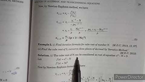 Newton Raphson iterative formulae for finding inverse, square root etc