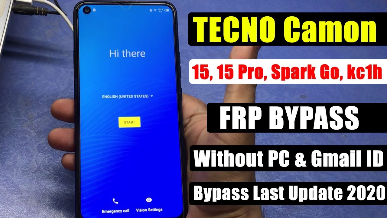 TECNO Camon 15, Google Account Bypass, FRP Remove | FRP Bypass Last Update 2020