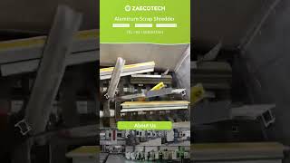 Aluminum Scrap Shredder #shreddermachinerecyclingwaste