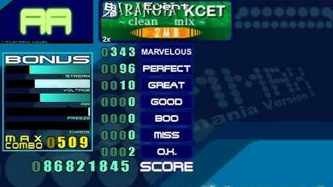 Dance Dance Revolution - 2MB - PARANOiA KCET (clean mix) (Pad)