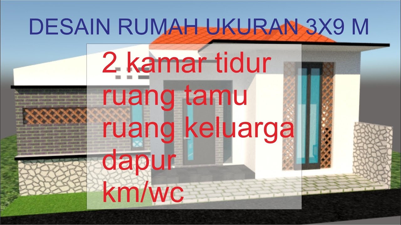 Desain Rumah Bangun Rumah Uk 3x9 Meter Rumah Panjang Youtube