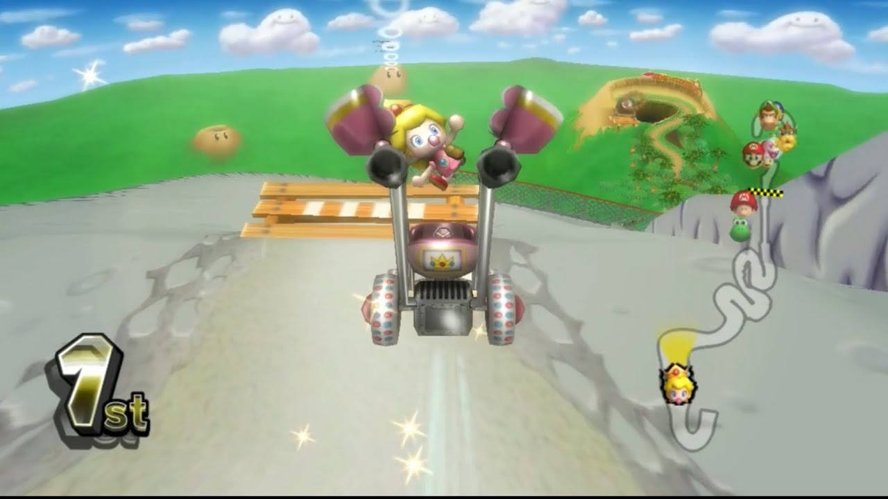 50cc Lightning Cup (3 Star Rank) Baby Peach + Baby Booster | Mario Kart Wii