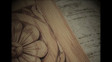 Rosette Carving Relief Hand Carved Tutorial