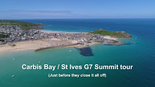 G7 tour  Carbis Bay and St Ives 8th June