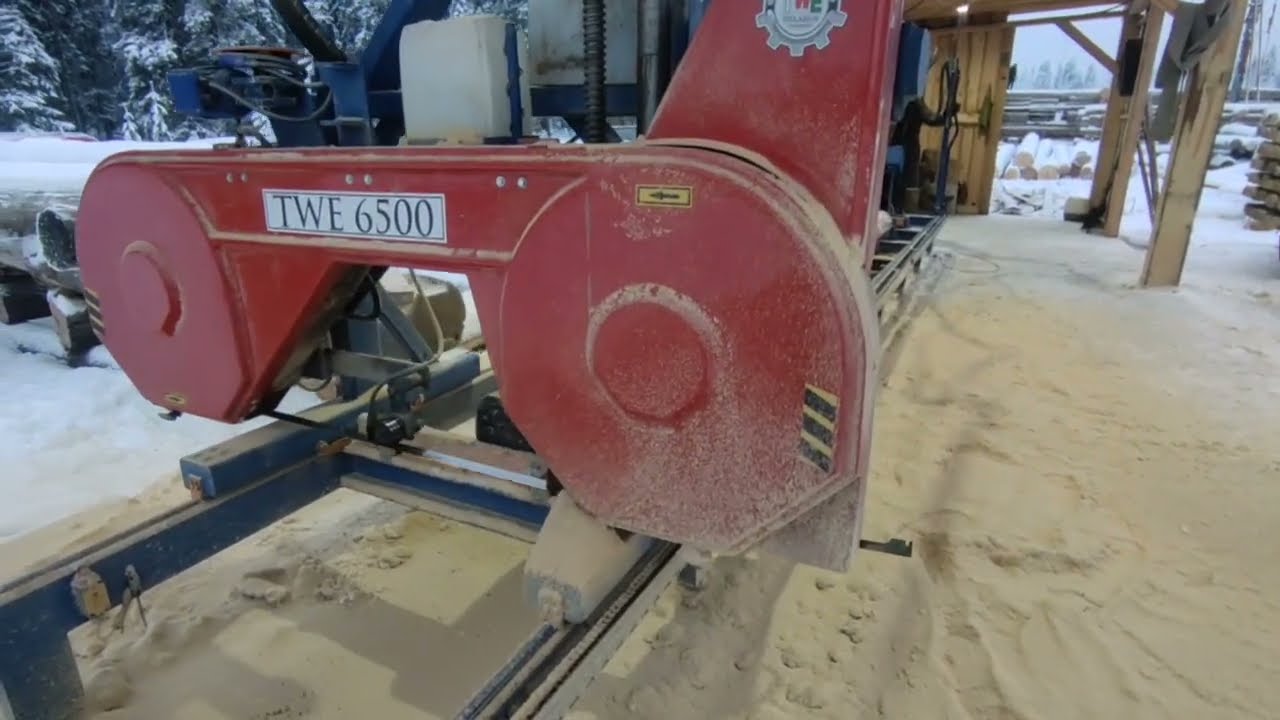 Ленточнопильный станок МГ, МК, TWE 6500 в работе