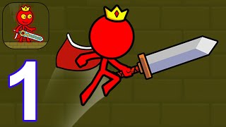 Red Stickman : Animation vs Stickman Fighting - Gameplay Part 1 All Levels 1-11 (Android, iOS)