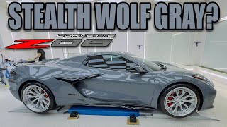 1st LOOK at a Stealth Wrap on Sea Wolf Gray Corvette! Hit or Miss?
