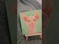 Este gato es monísimo!! No he podido evitar pintarlo!! 🤣💖 #catlovers #artist #paintng