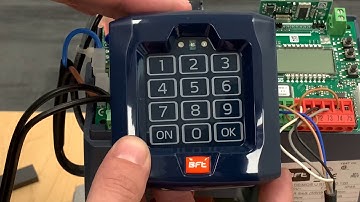 BFT Q.BO Touch & T-Box Wireless Keypad setup