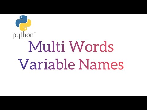 python in multi words variables name to execute simple program