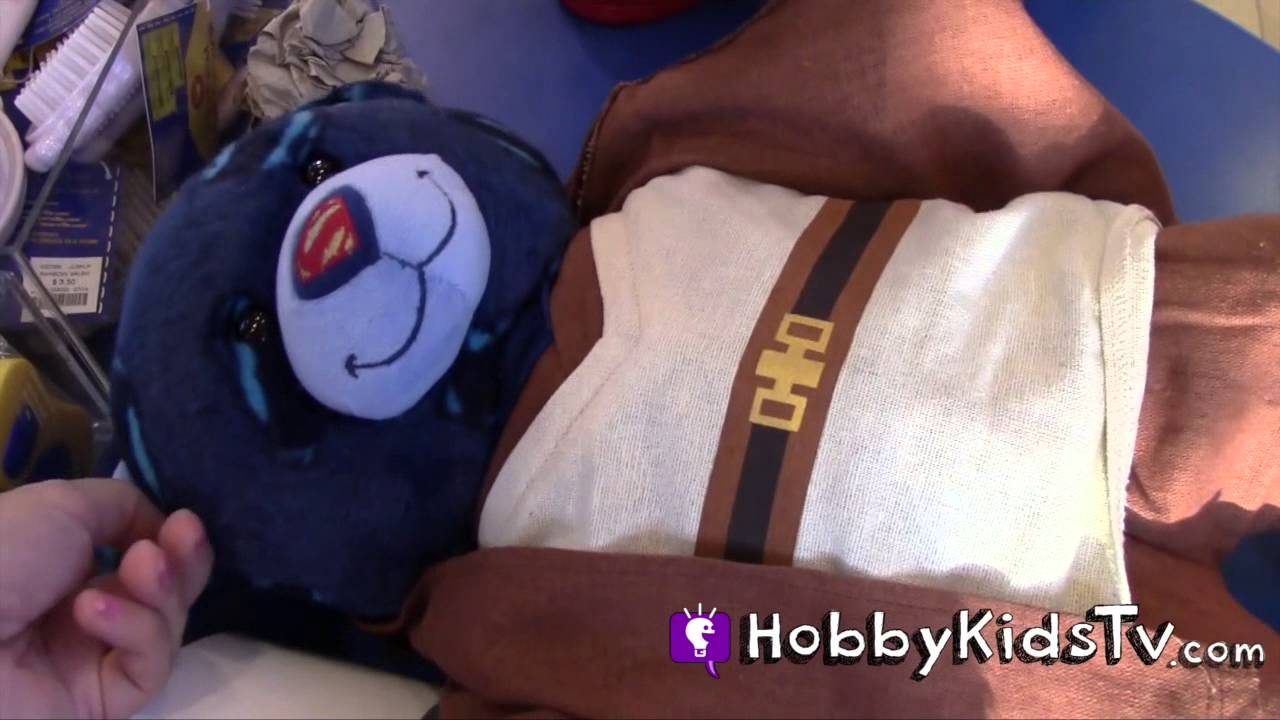 Star Wars SUPERMAN Build A Bear! BIG Workshop Downtown Disney Store HobbyKidsTV