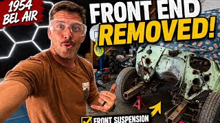 I Removed the Entire Front End From My 1954 Bel Air... No Turning Back Now