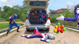 Ultraman Taiga Pingsan Akibat Main Lato-Lato Viral Vs SPiderman #dramalucu