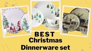 Christmas Dinner set in 2024 |  Christmas pattern Dinnerware Set for Gift
