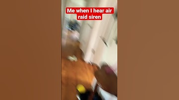 Thumbnail of Me when I hear air raid siren #shorts