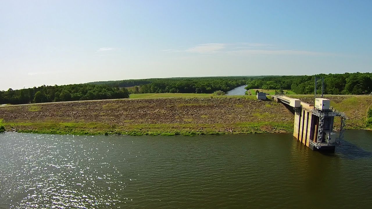 Aerial Views of B. Everett Jordan Dam and Lake Moncure, NC YouTube