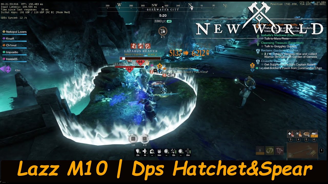 New World | Laz M10 Daily | Dps POV