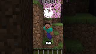 MINECRAFT BUT the entire world is made of drip leaf #shorts #minecraft