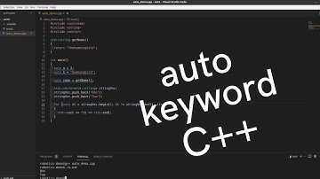 What is auto keyword in C++?