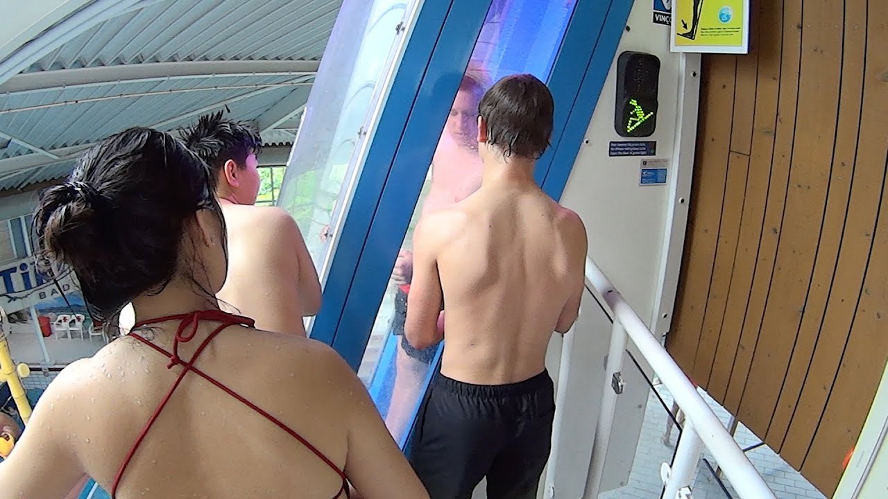 Scary X-Stream Water Slide at Tikibad Duinrell