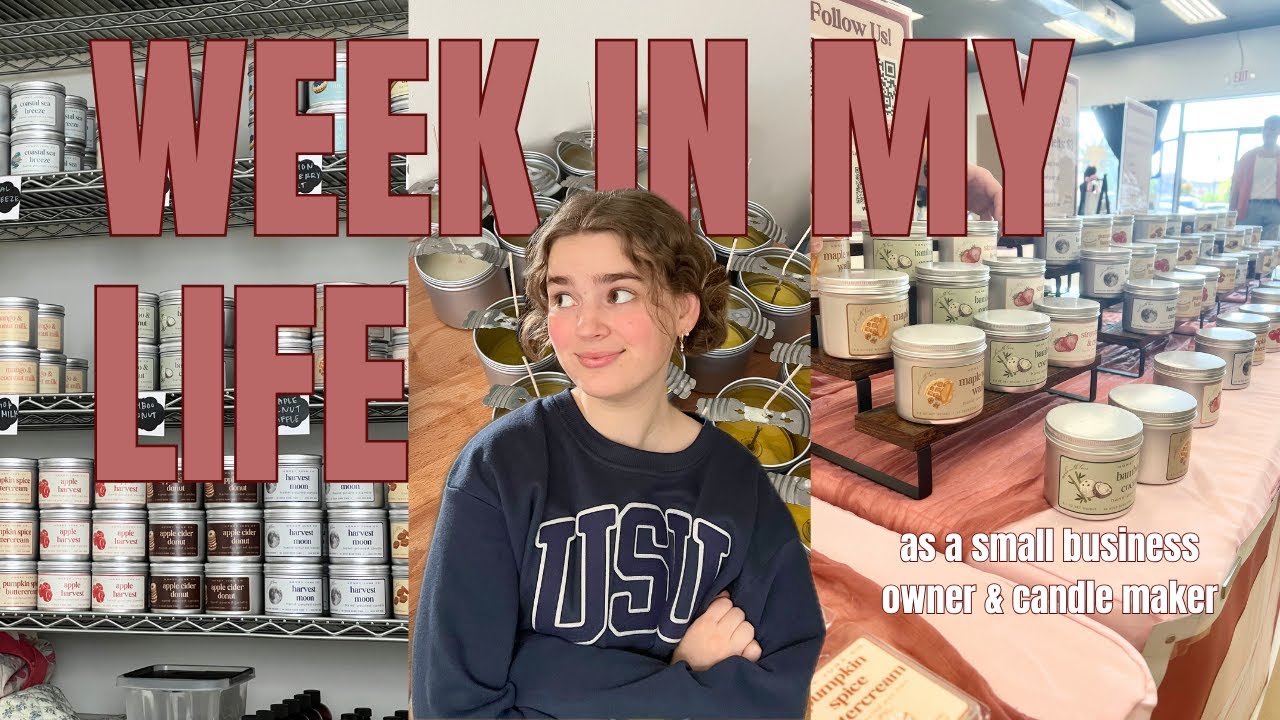 ⭐ Week in the Life of a Candle Maker | Selling at Two Markets, Product Issues & Life Lately
