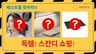 득템 찬스! 스칸디라미 독일 손전등+깔판+센서등+목베개 쇼핑!