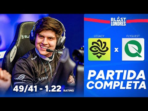 LEGACY vs FLYQUEST - PARTIDA COMPLETA COM GAULES - BLAST LONDON 2025