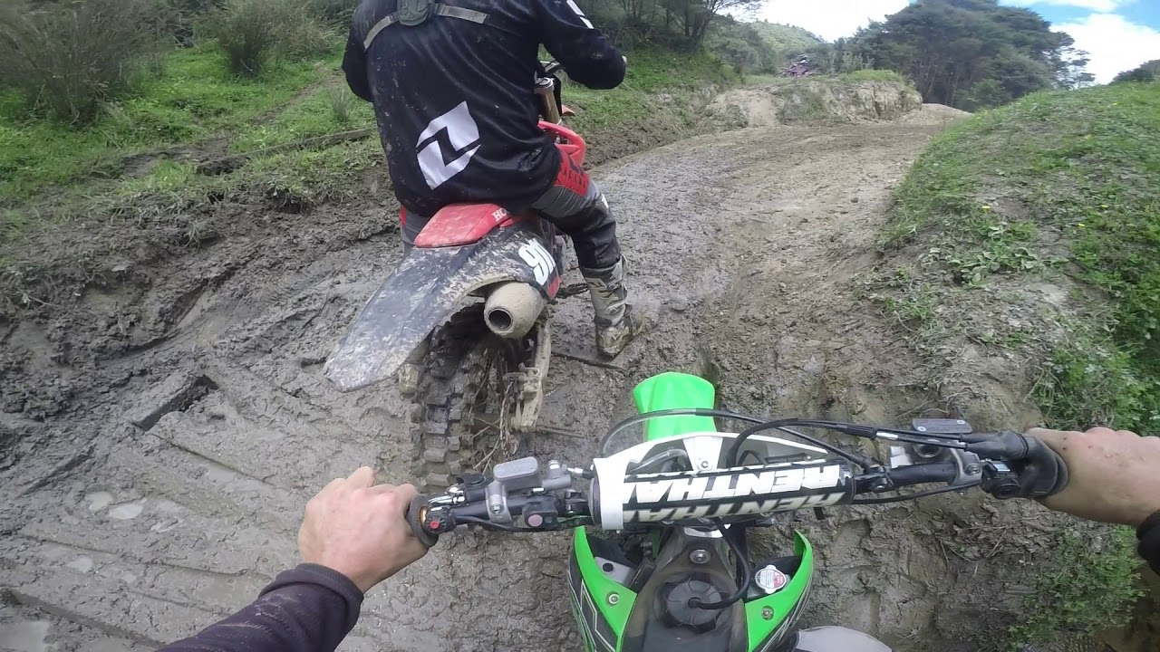 Thrashing My KX450 Around Purangi Trail Ride