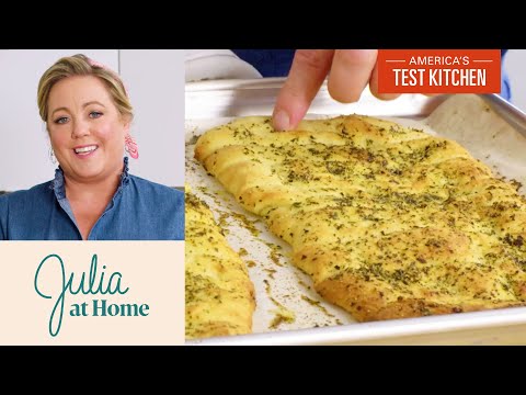 How to Make Garlic and Herb Breadsticks | Julia at Home | America