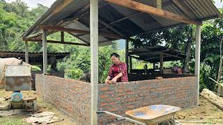 The Girls Project Was To Replace The Brick Wall With A Wooden Wall  Ban Thi Diet