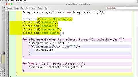 Removing from ArrayList