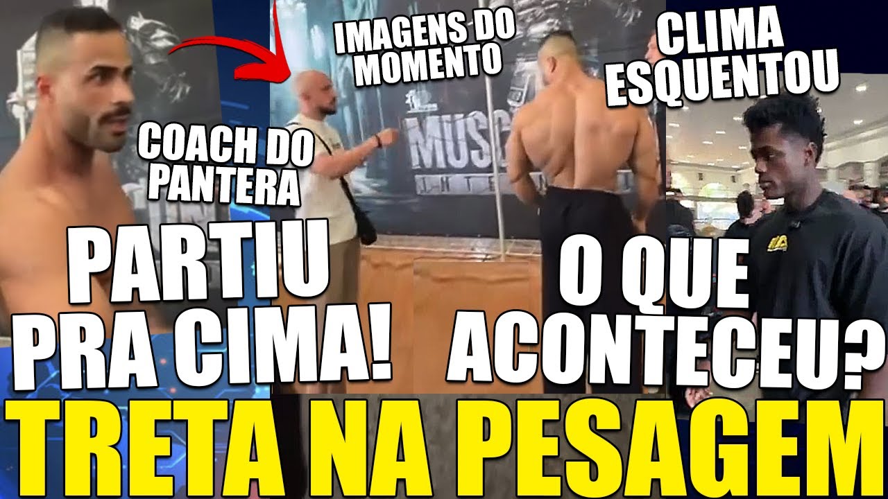 TRETA! COACH DO PANTERA BRIGA COM FABIO JUNIO NA PESAGEM E CLIMA ESQUENTA! - CARIANI DESABAFA