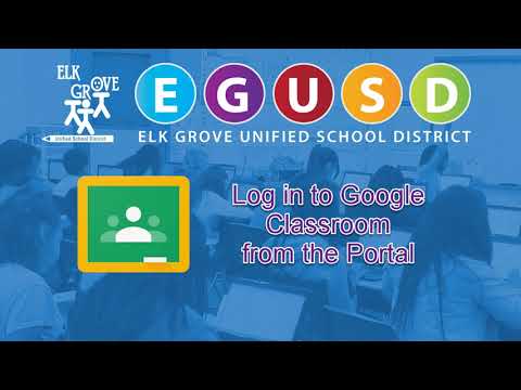 2 Log in to Google Classroom from the Portal